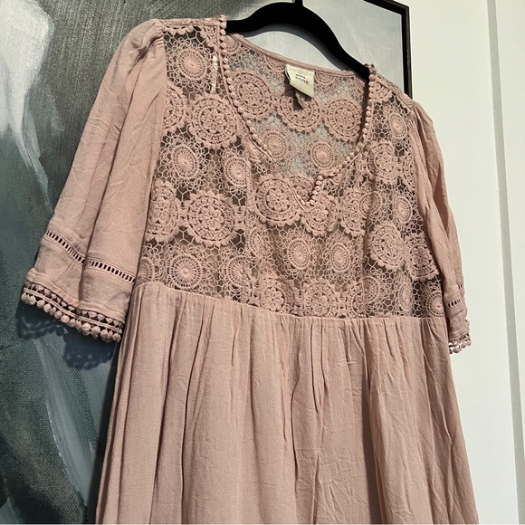 Knox rose lace pink short sleeve shirt M - Picture 2 of 6